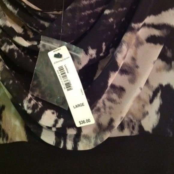 WORTHINGTON HIGH WAISTED SUMMER BLOUSE - Picture 2 of 3